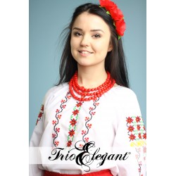 Ия Цветочки, традициональная Молдавская блузка 2