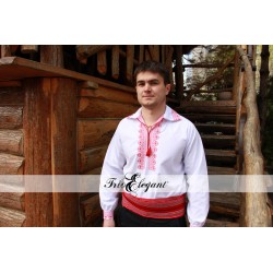 Кряста Красная -Молдавская Рубашка для Жениха