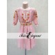 7 Роз - Молдавское национальное платье для девочек розовое