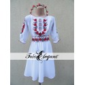 7 Роз Белое- Молдавское национальное платье для девочек